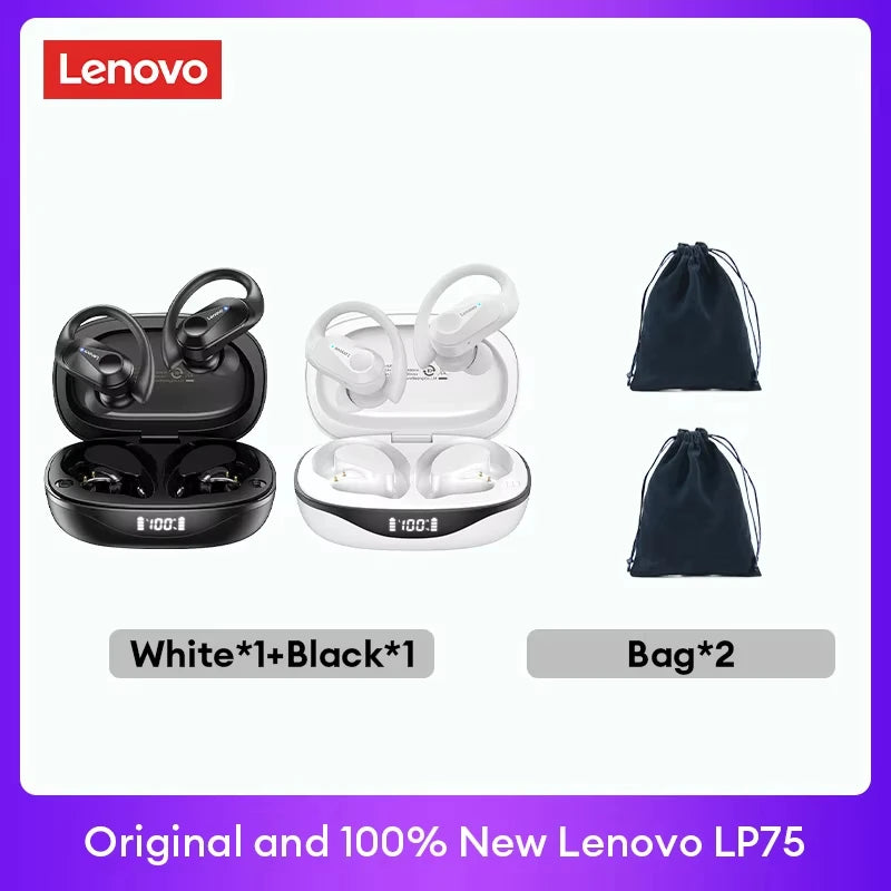 Lenovo LP75 TWS Bluetooth V5.3 Headphones
